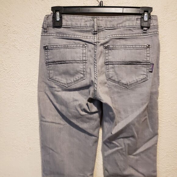 Patagonia Pants Women 24 Grey Slim Straight Leg Stretch Fits - Picture 7 of 11